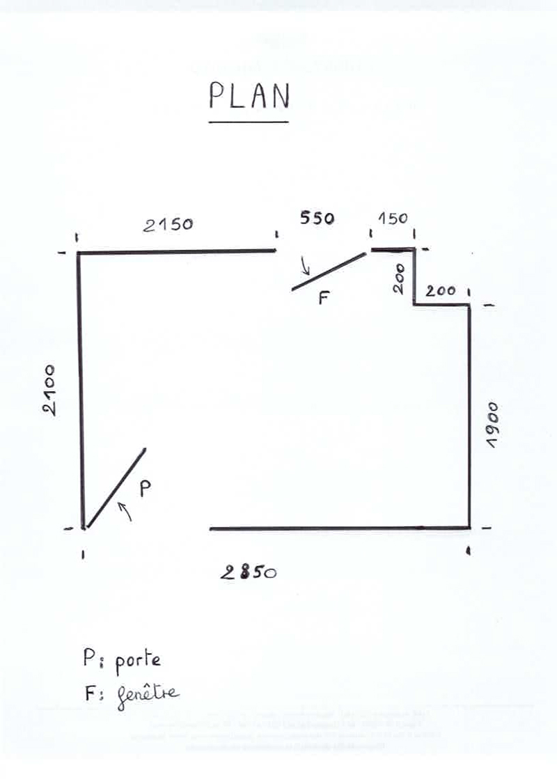 Exemple plan de salle de bain à fournir