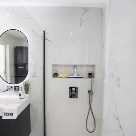 Réalisation d'une salle de bain signature DUCCI Zebré