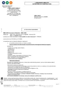 Document d'attestation décennale MMA 2024