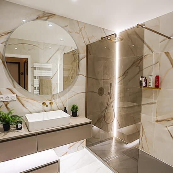 Réalisation d'une salle de bain signature DUCCI Zebré