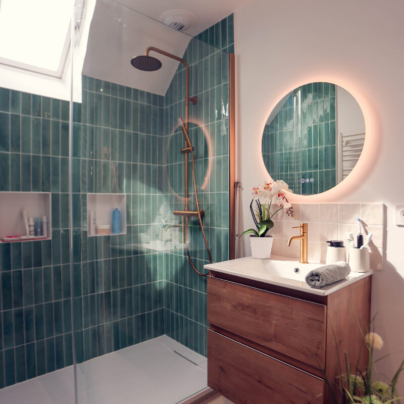Installation d'une salle de bains signature DUCCI retro chic