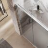 Paroi de douche d'angle coulissante INFINITO SF + F  - L100 à 170 cm – Image 3